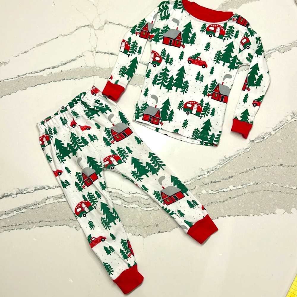 Holiday Time Toddler Sleep Plaid Pajama Set, 2 Piece, Size 2T